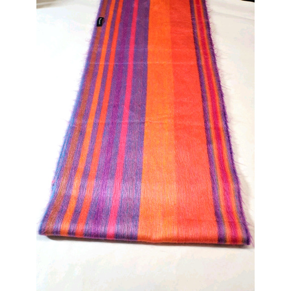 POKOLOKO Alpaca Scarf infinity Colorful Soft Fuzzy Pink Orange Ecuador - Picture 8 of 8
